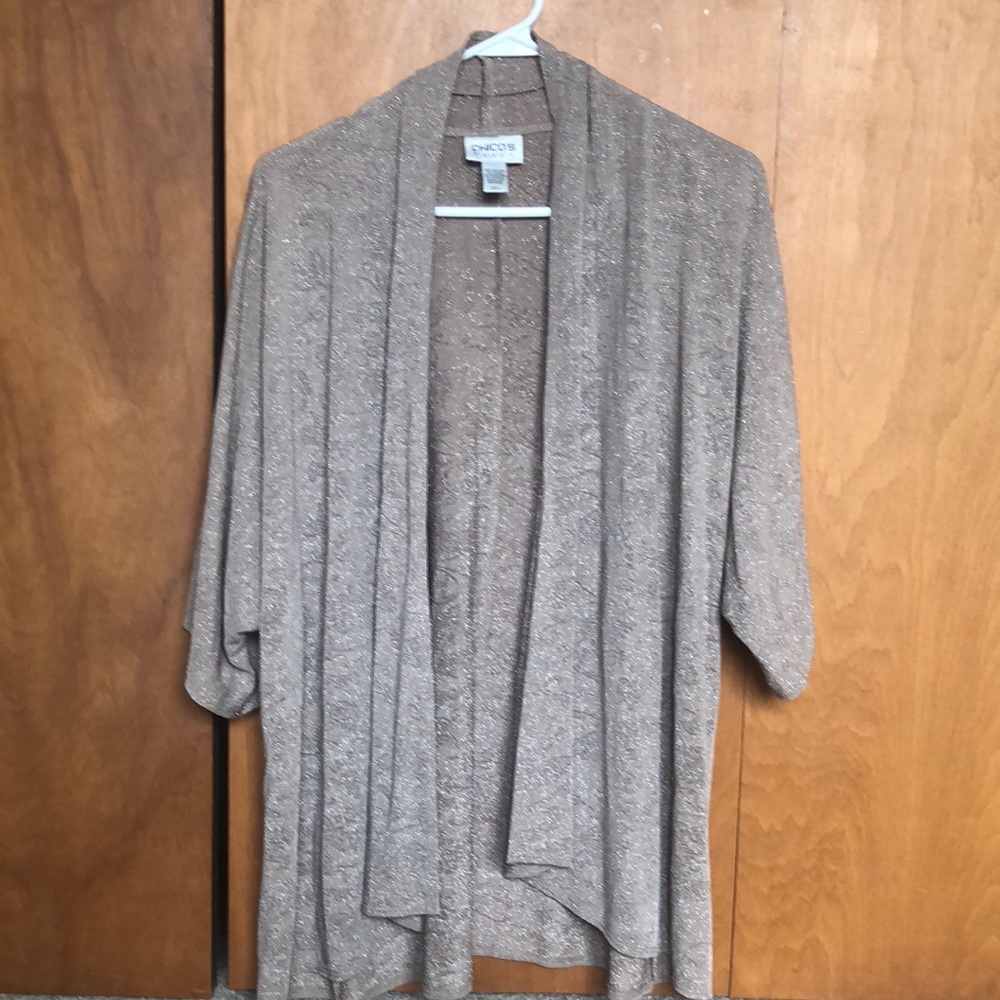 Chico’s Sz 2 travelers  overlay jacket